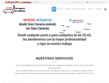 Tablet Screenshot of mudanzasmoreno.com